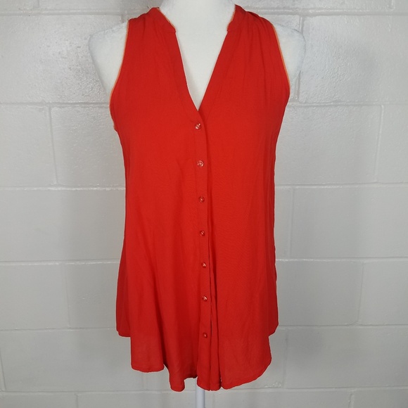 Maeve Tops - Maeve Button Up Sleeveless Top